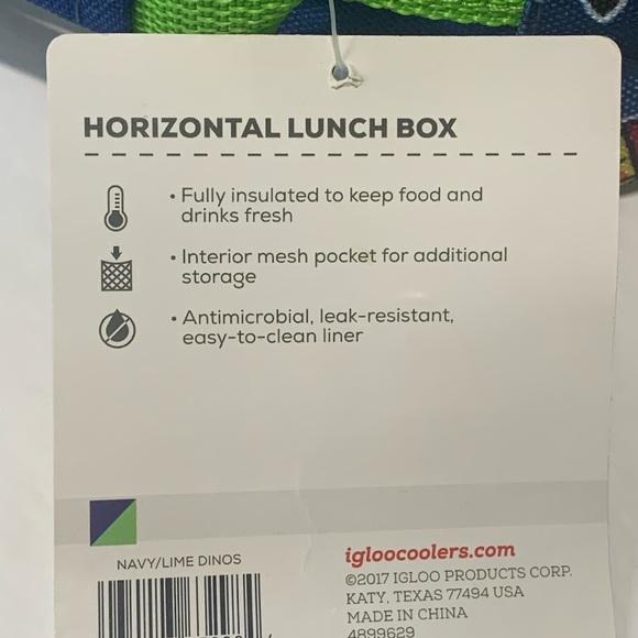 Igloo Insulated Cooler Bag Horizontal Dinosaur Graphic NWT - Picture 7 of 12